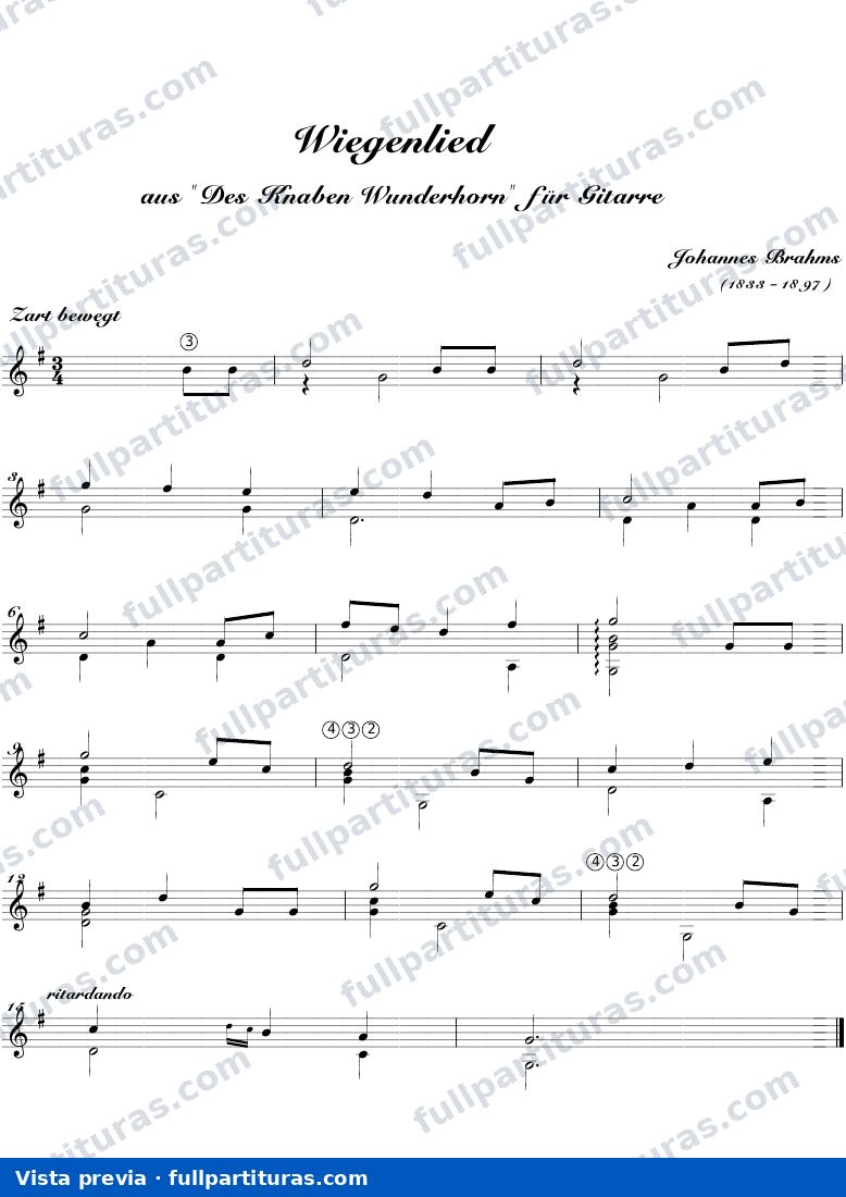 Lullaby No.4 from 5 lieder Op.49 — preview