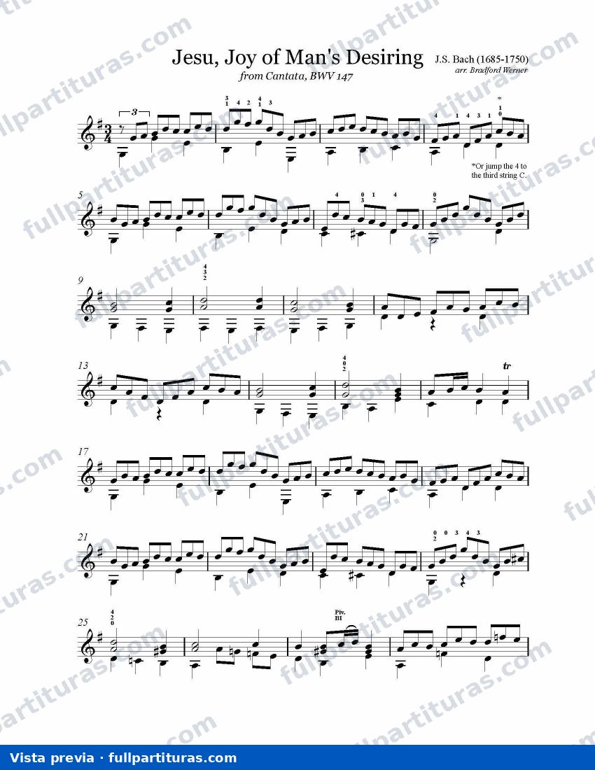 Jesús alegría de los hombres BWV 147 — preview