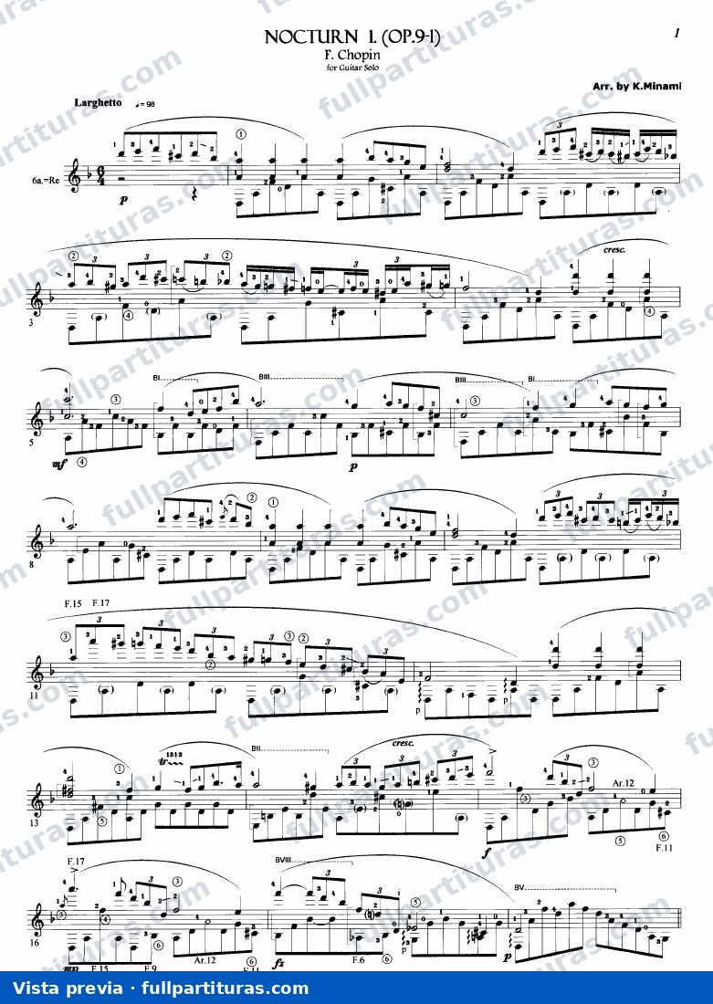 Chopin: Nocturno Nº 1 Op. 9 — vista previa