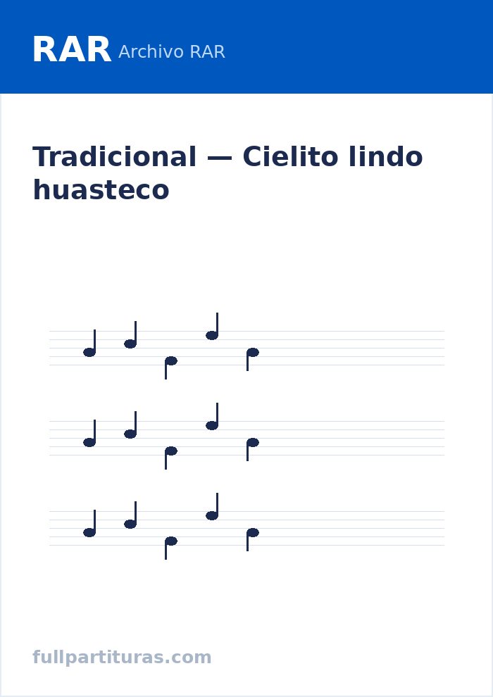 Cielito lindo huasteco — vista previa