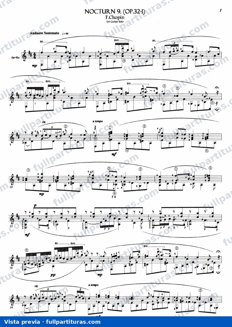 Chopin: Nocturno Nº 9 Op. 32, Nº 1 — preview