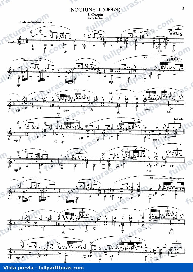 Chopin: Nocturno Nº11 Op. 37, Nº 1 — preview
