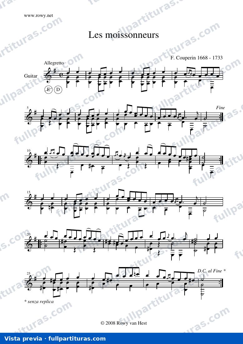 Couperin: Les mousonneurs — preview