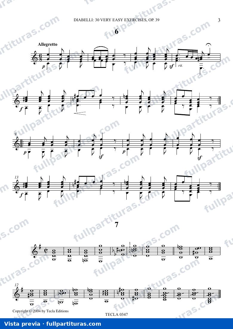 Pequeñas piezas para principiantes Op.39: De la 6 a la 9 — preview