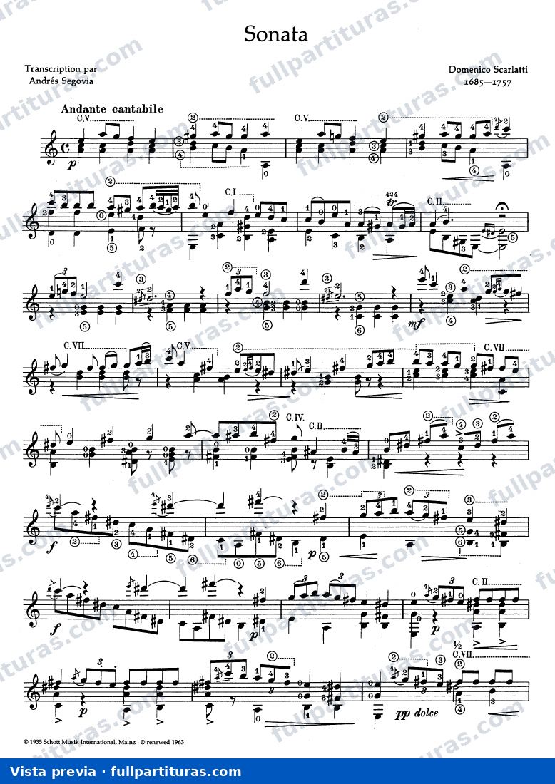Scarlatti: Sonata en Sol M y Sonata en La m — preview