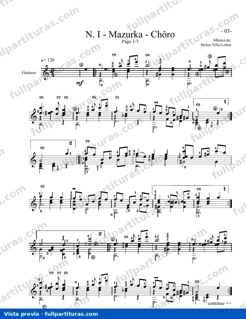 Villa-Lobos: Suite Popular Brasileira — preview