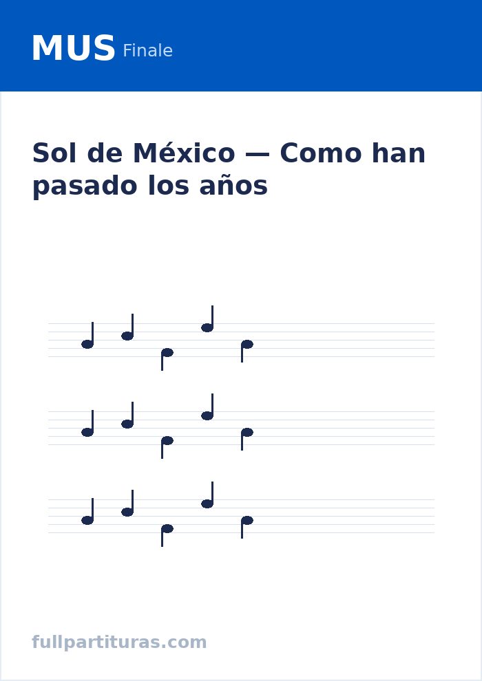 Como han pasado los años — preview