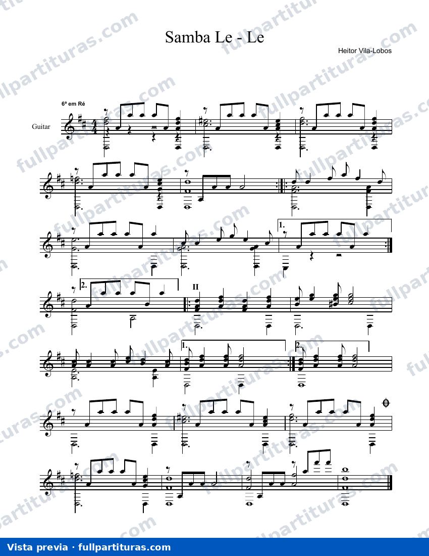Villa-Lobos: Samba Le Le — preview