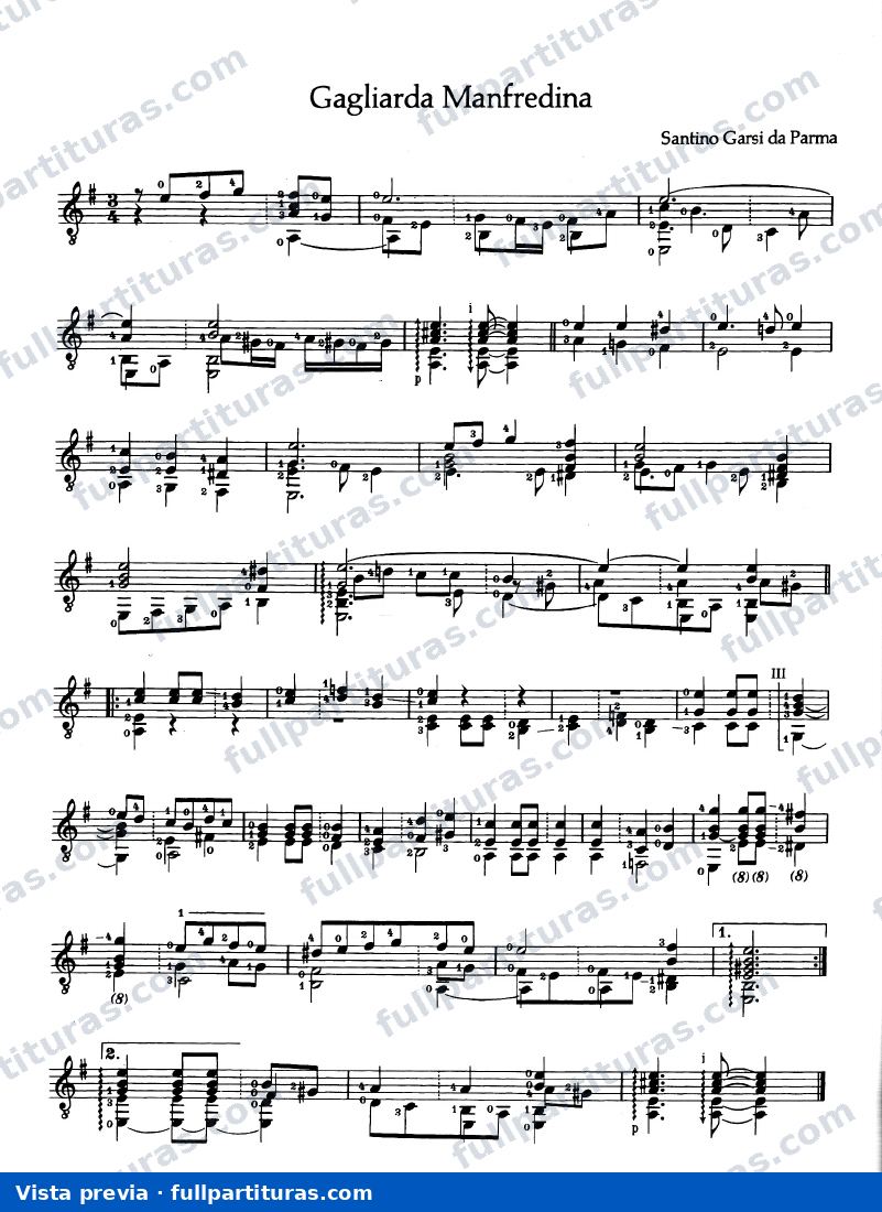 Gagliarda Manfredina — preview