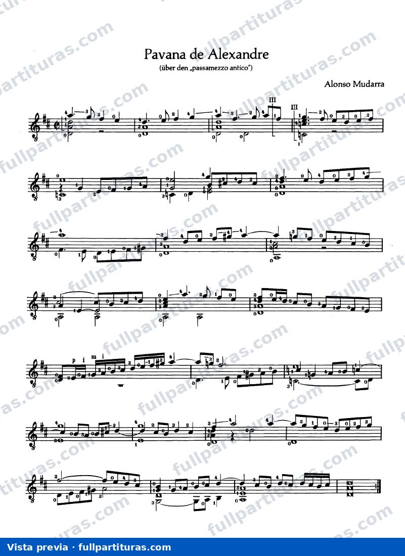 Pavana de Alexandre — preview