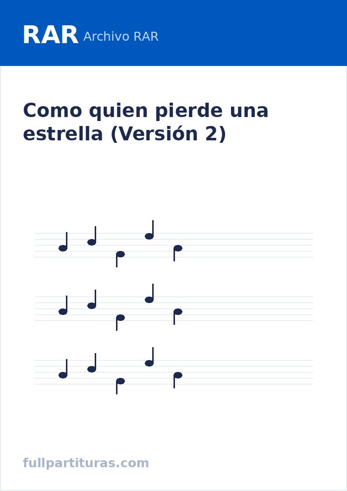 Como quien pierde una estrella (Versión 2) — vista previa