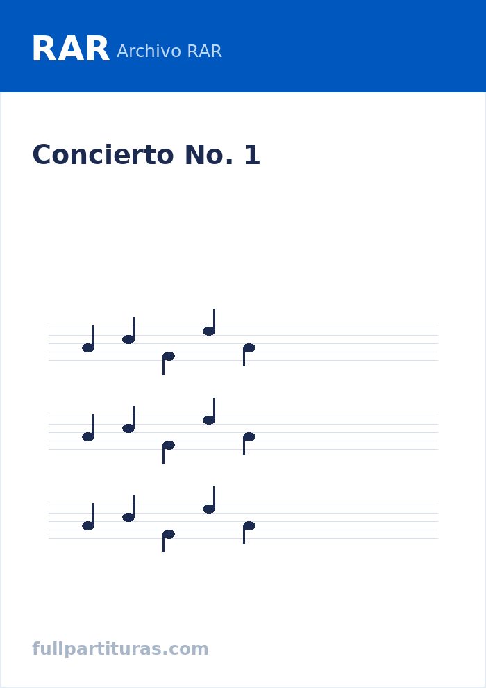 Concierto No. 1 — Vorschau