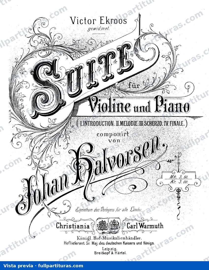 Suite for Violin and Piano — preview