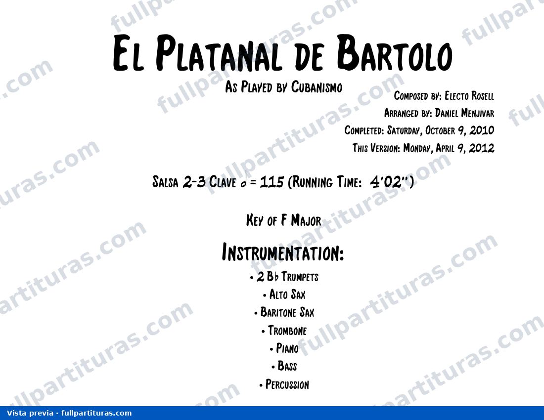 El platanal de Bartolo — vista previa