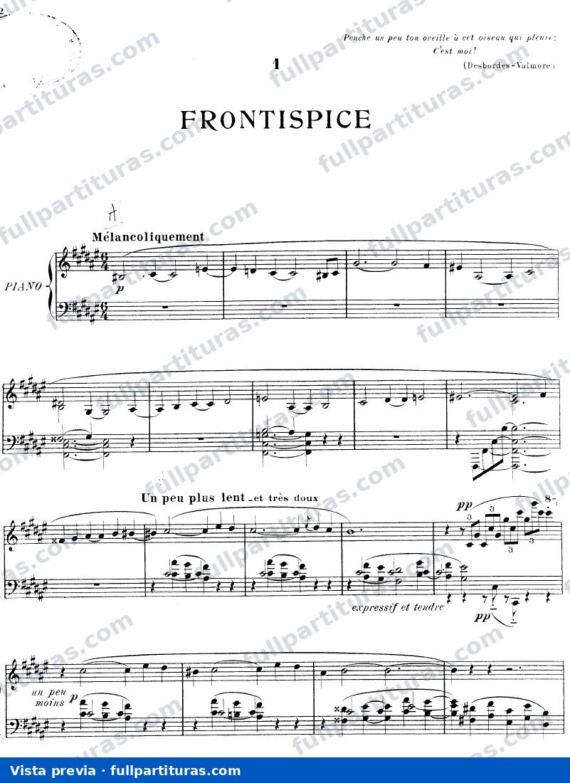 Le Rossignol perdu: Frontispice — preview