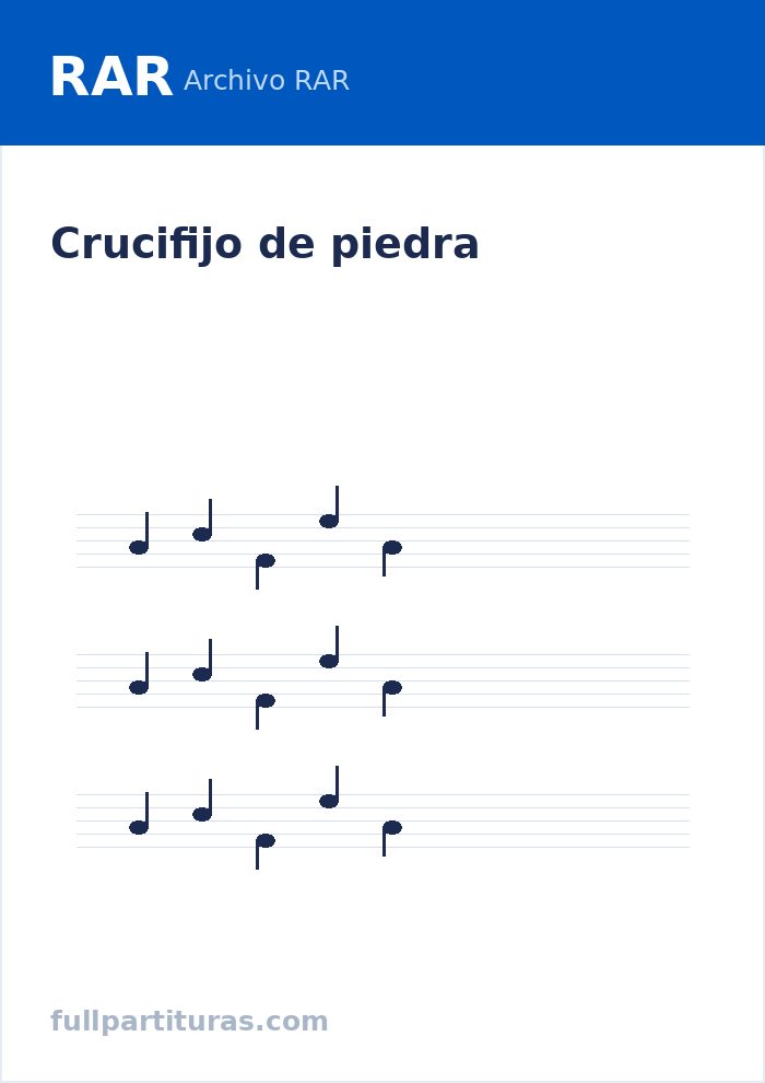 Crucifijo de piedra — anteprima