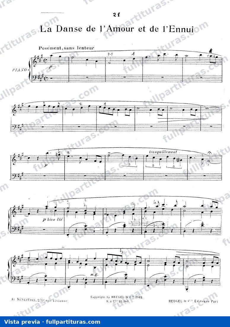 La Danse de l Amour et de l Ennui — preview