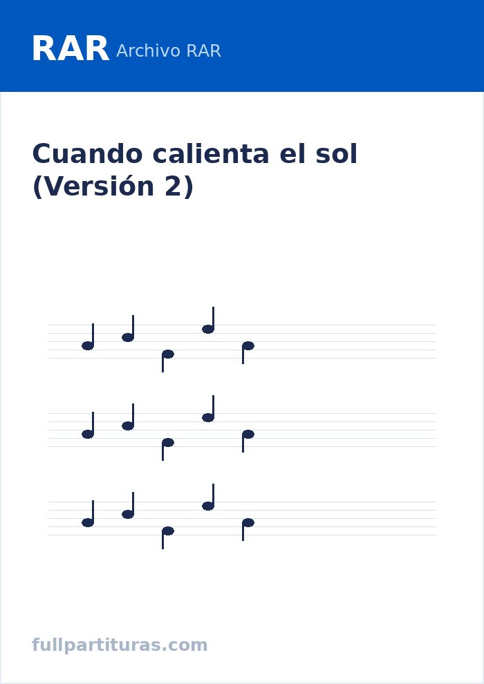 Cuando calienta el sol (Versión 2) — vista previa
