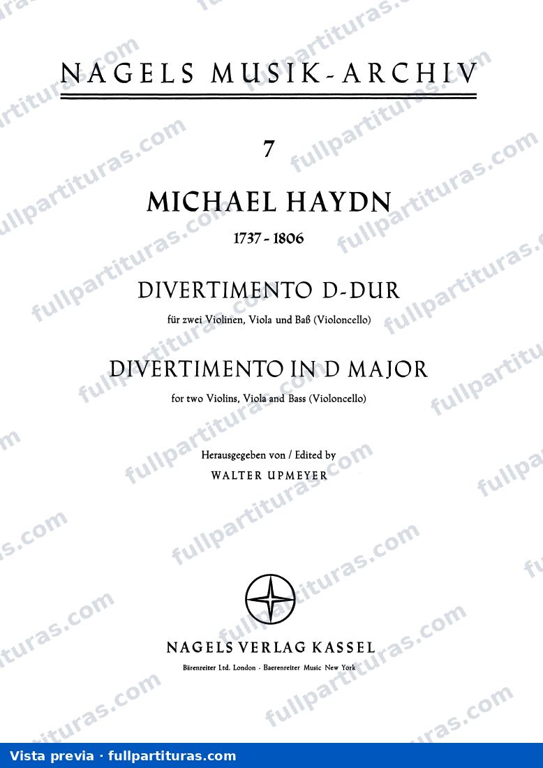 Divertimento in D major — preview