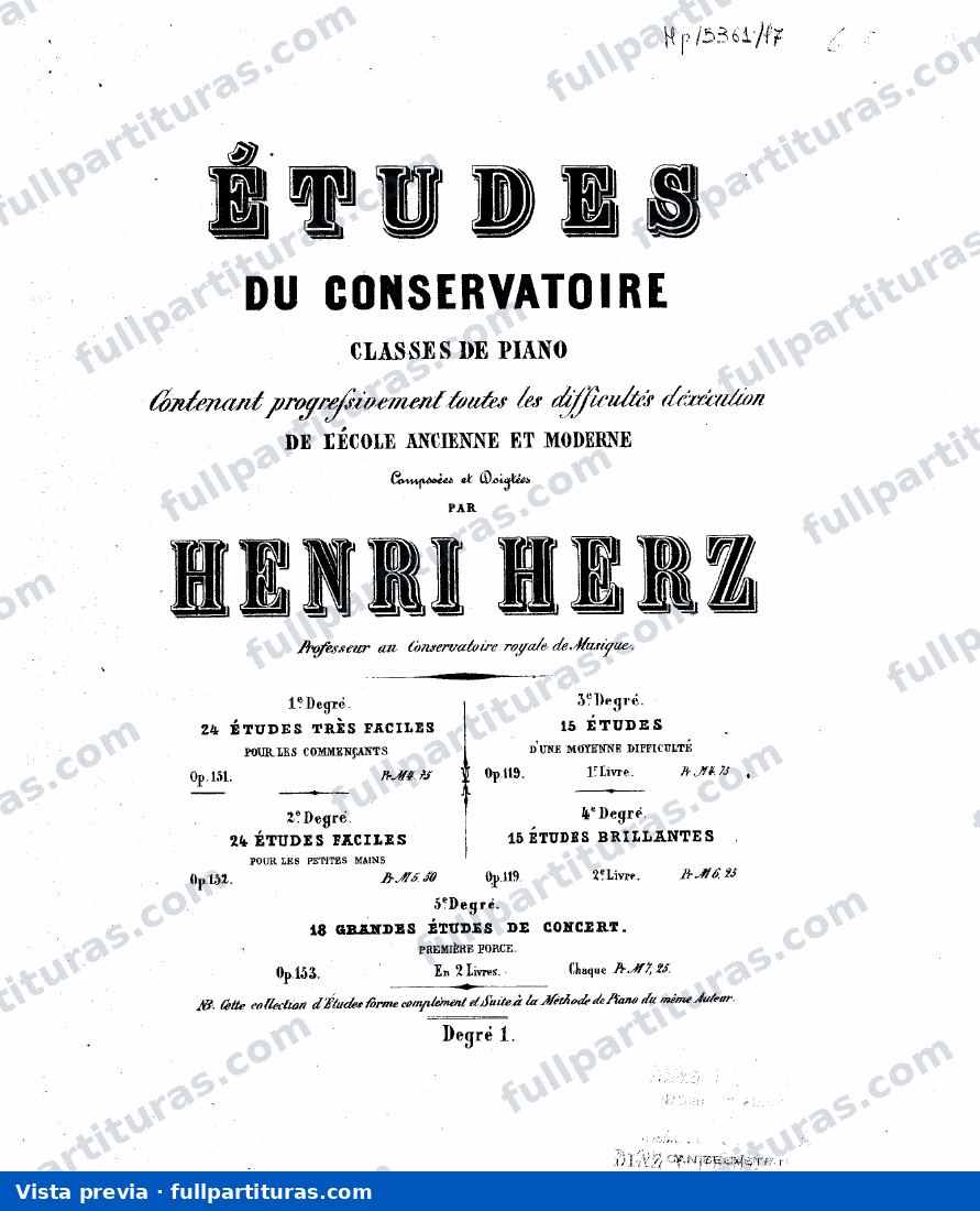 30 Etudes progressives, Op.119: 24 Etudes, Op.151 — preview