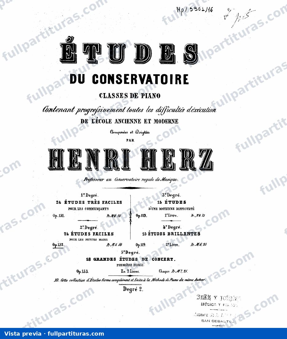 30 Etudes progressives, Op.119: 24 Etudes, Op.152 — preview