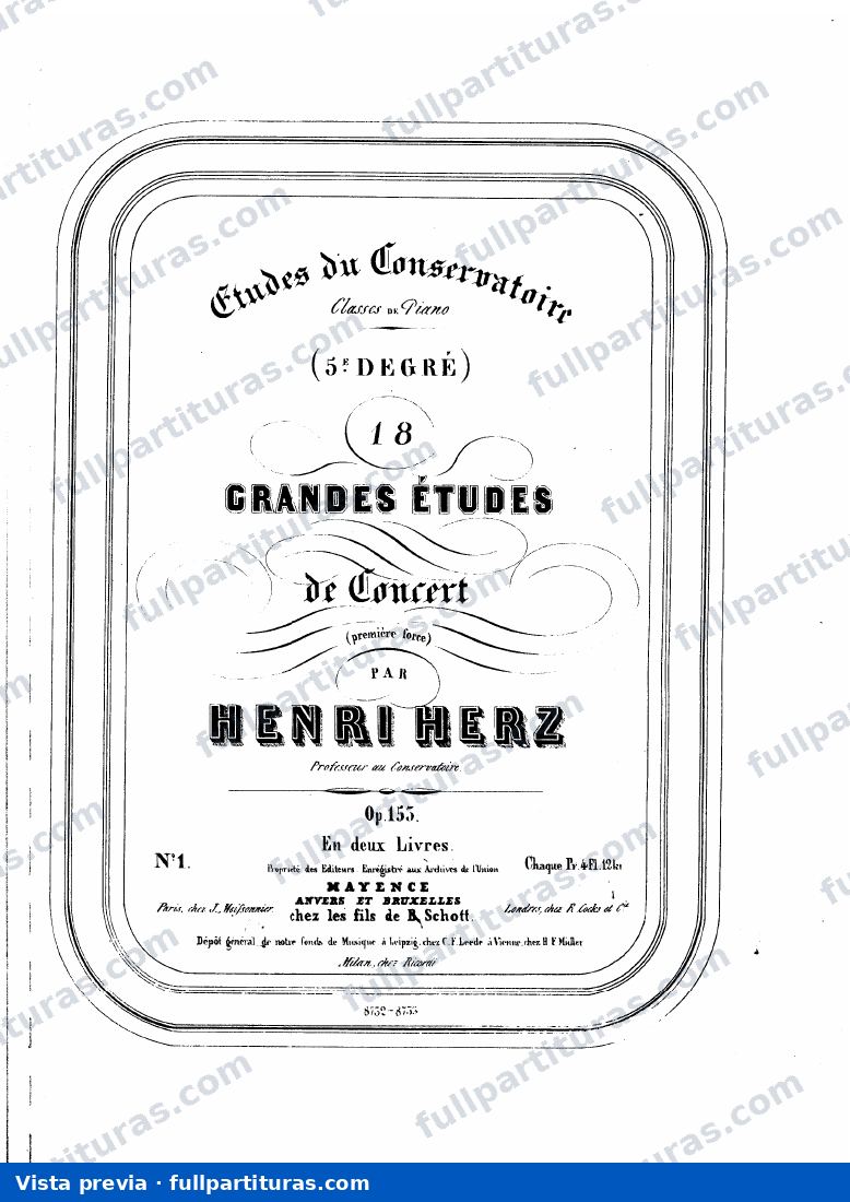 30 Etudes progressives, Op.119: 18 Grandes etudes de concert, Op.153 — preview