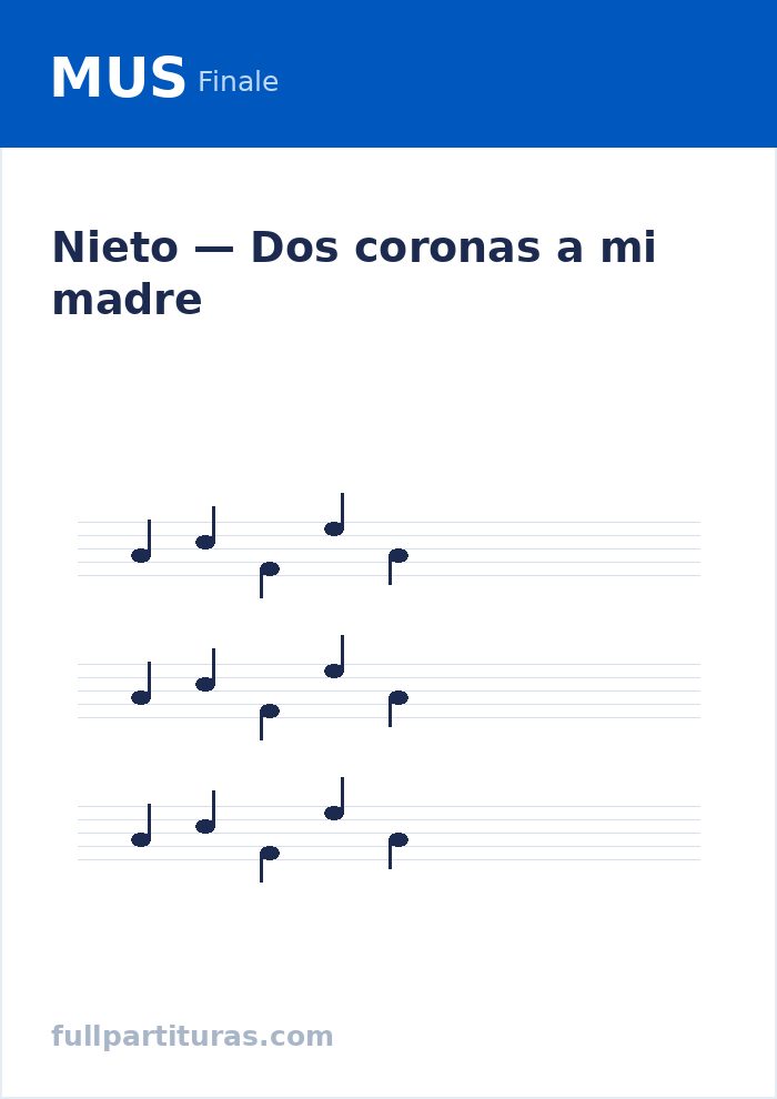 Dos coronas a mi madre — aperçu