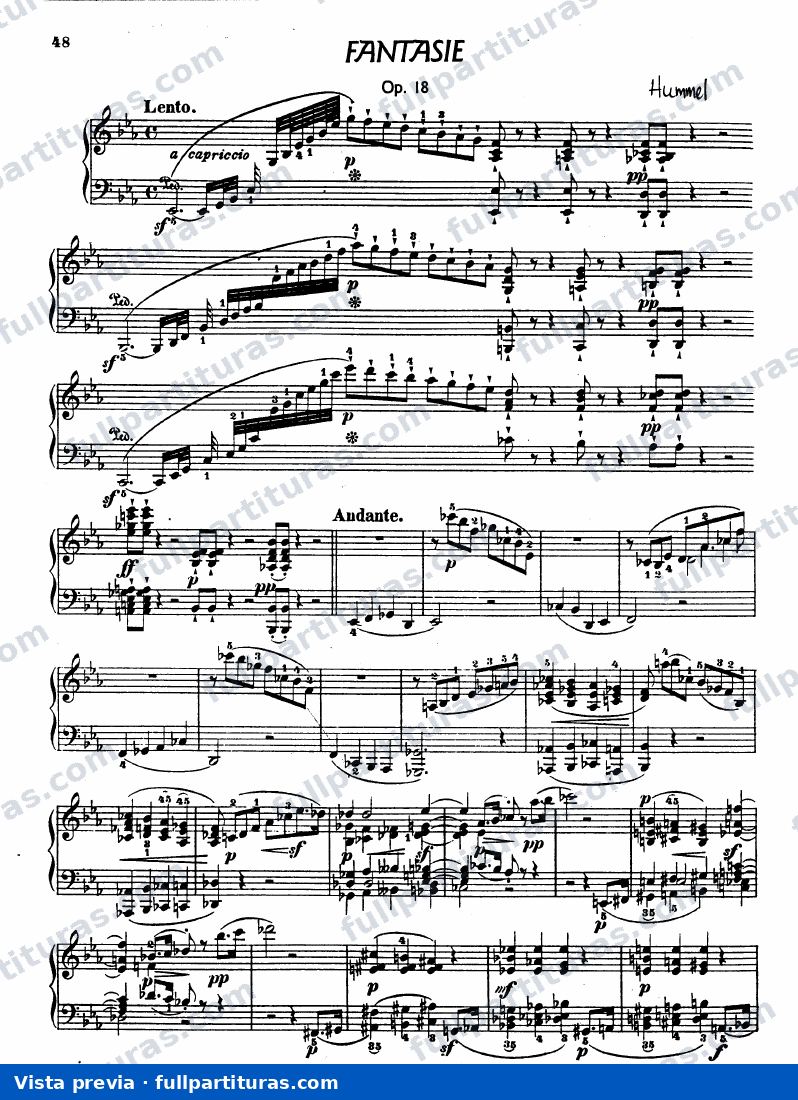 Estudios para Piano: Fantasia Op18 — Vorschau