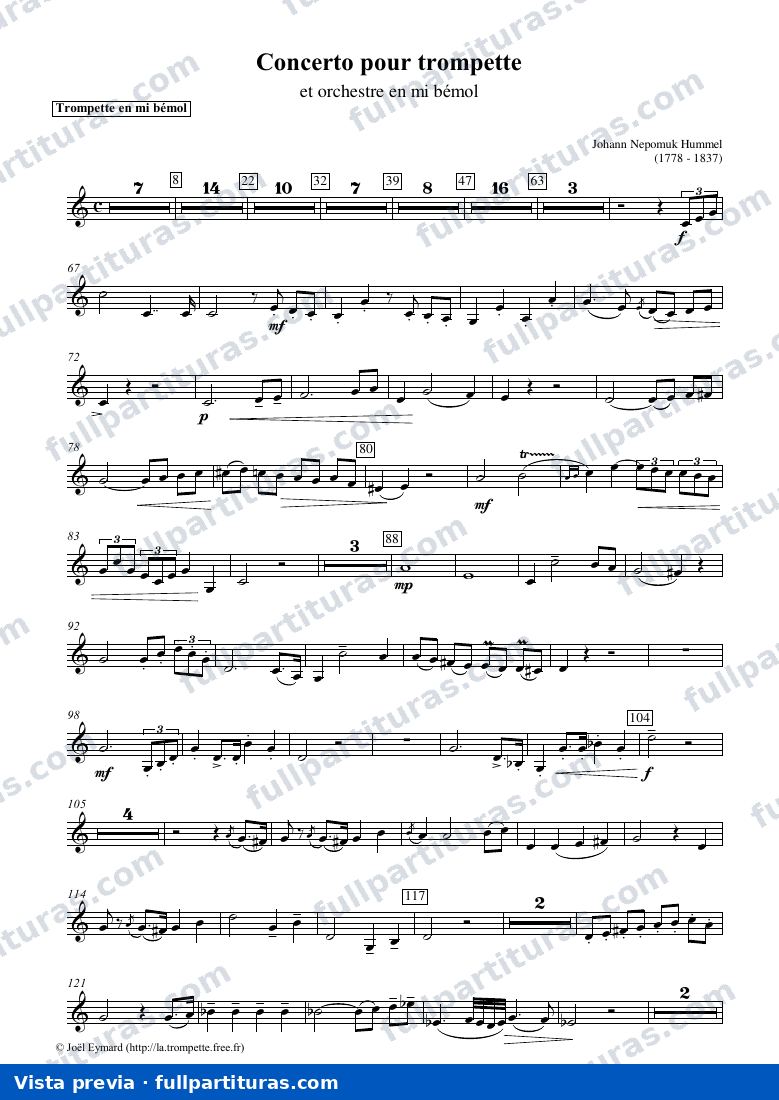 Concierto para Trompeta y Orquesta en Mib: Trompeta en Mib — preview