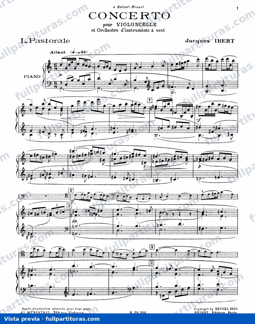 Cello Concerto (versión con acc. de piano) — preview