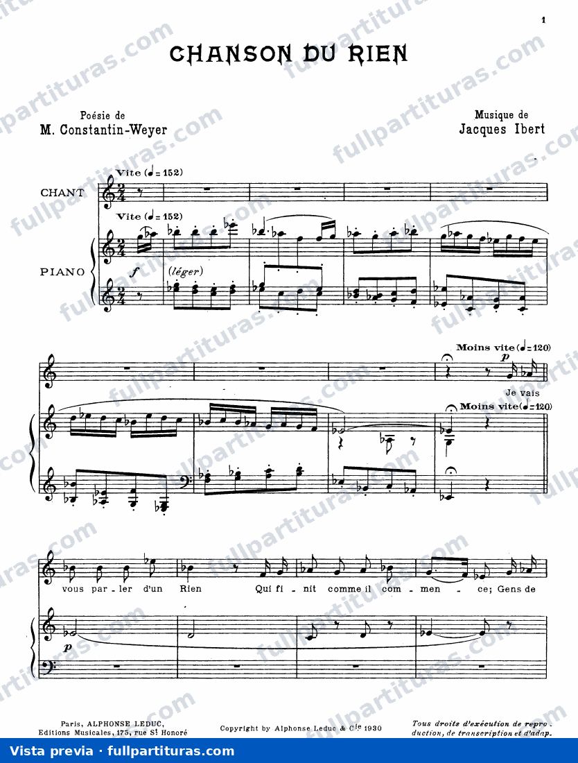 Chanson du rien — preview