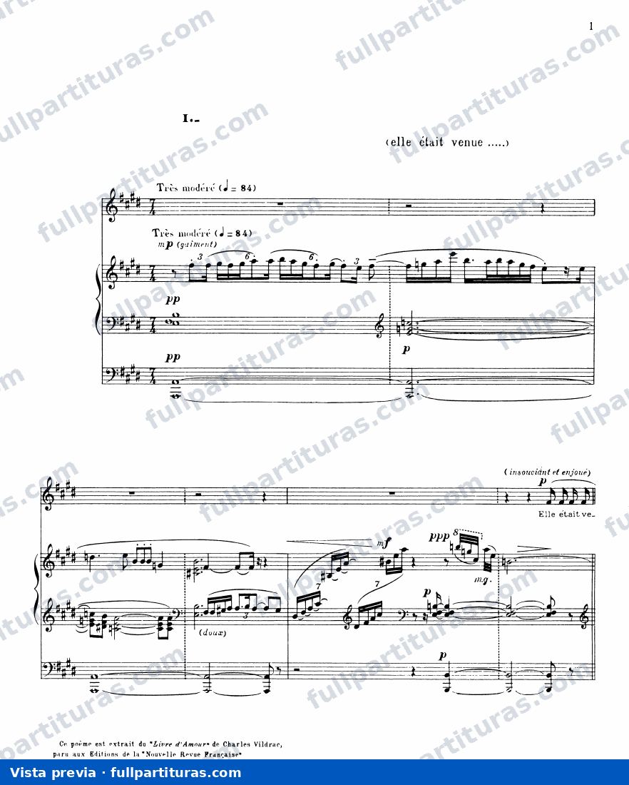 3 Chansons de Charles Vildrac — Vorschau