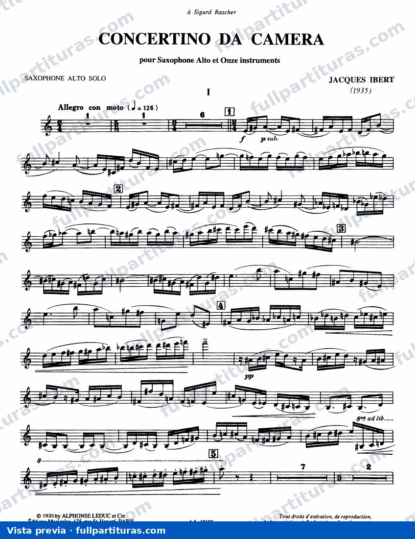 Transcripción para saxo y piano — Vorschau