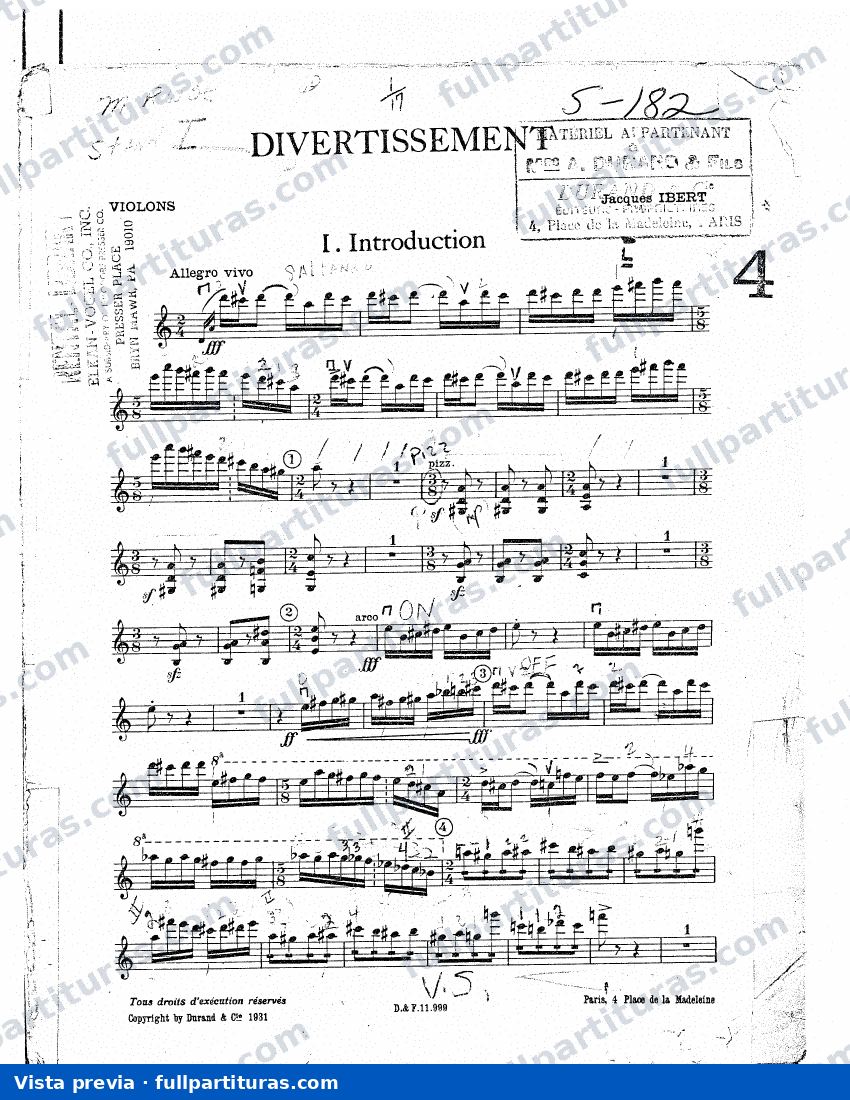 Diane de Poitiers: Parte del violín — preview