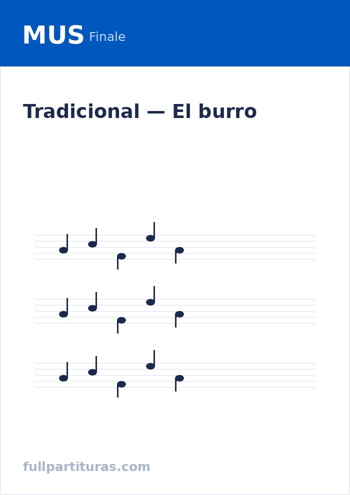 El burro — vista previa