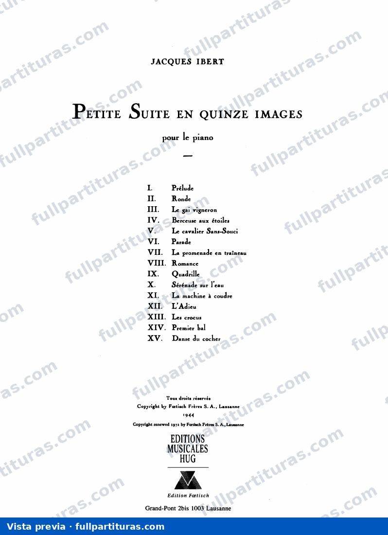 Petite suite en 15 images — preview