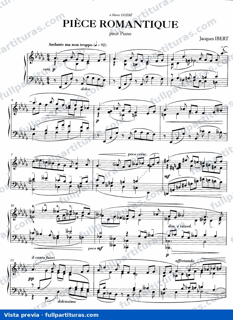 Pièce romantique — preview