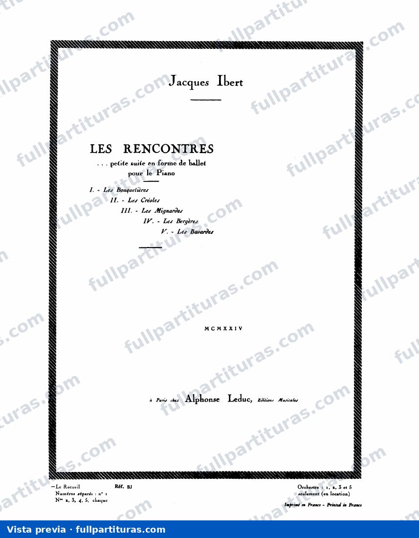 Les rencontres — preview