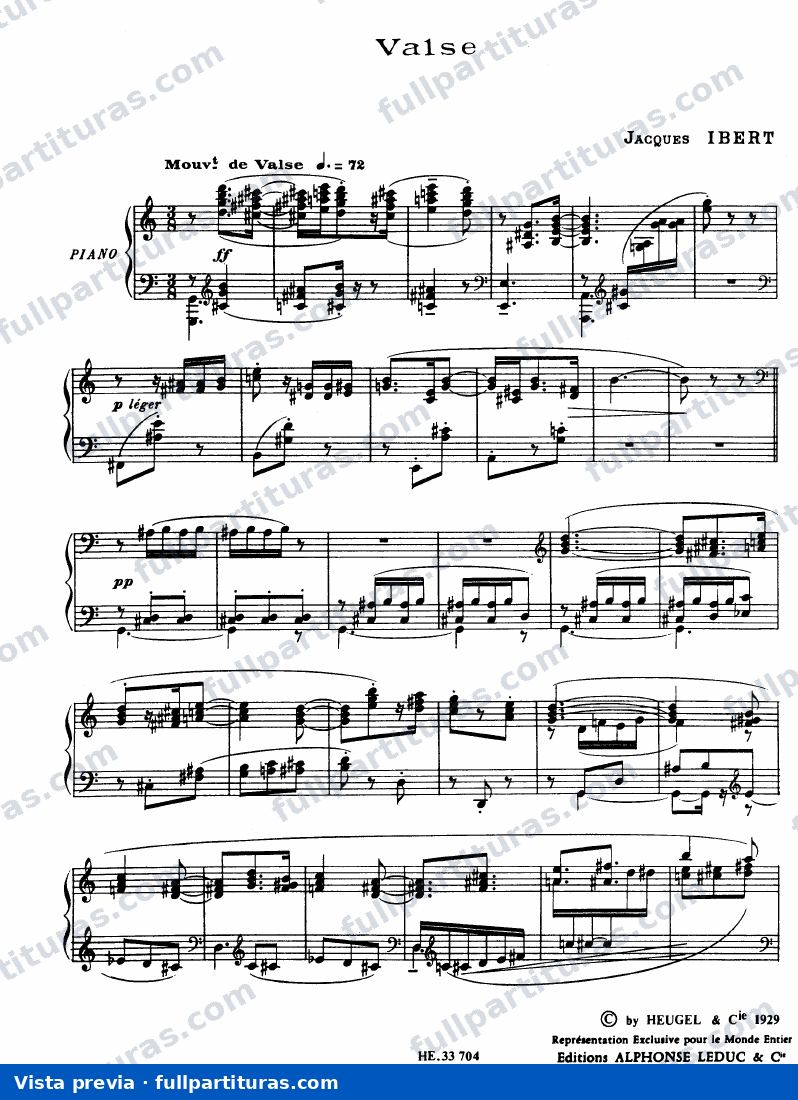 Valse for L'éventail de Jeanne — preview