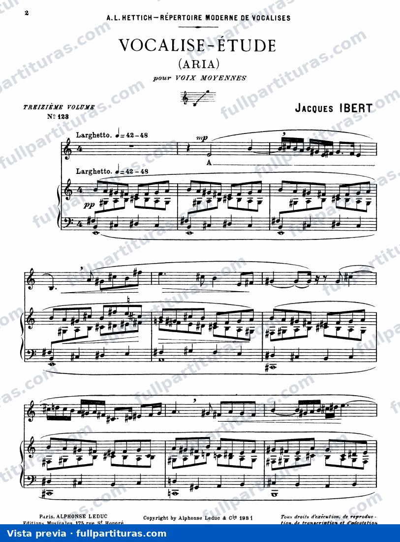 Vocalise Etude for voice and piano_ — Vorschau