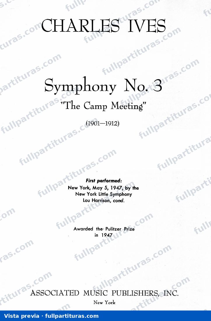 Symphony No. 3 'The Camp Meeting' — preview