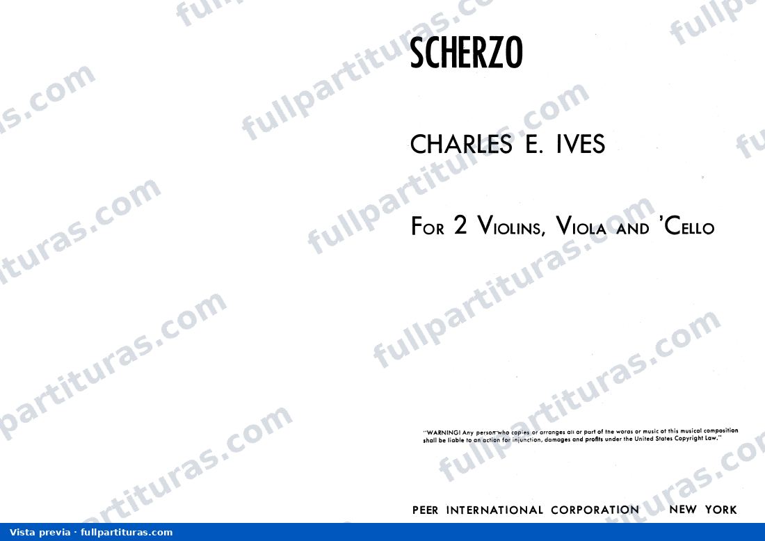 Scherzo For String Quartet — preview