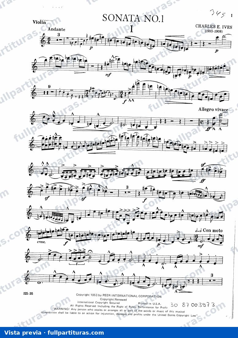Parte del violín — preview