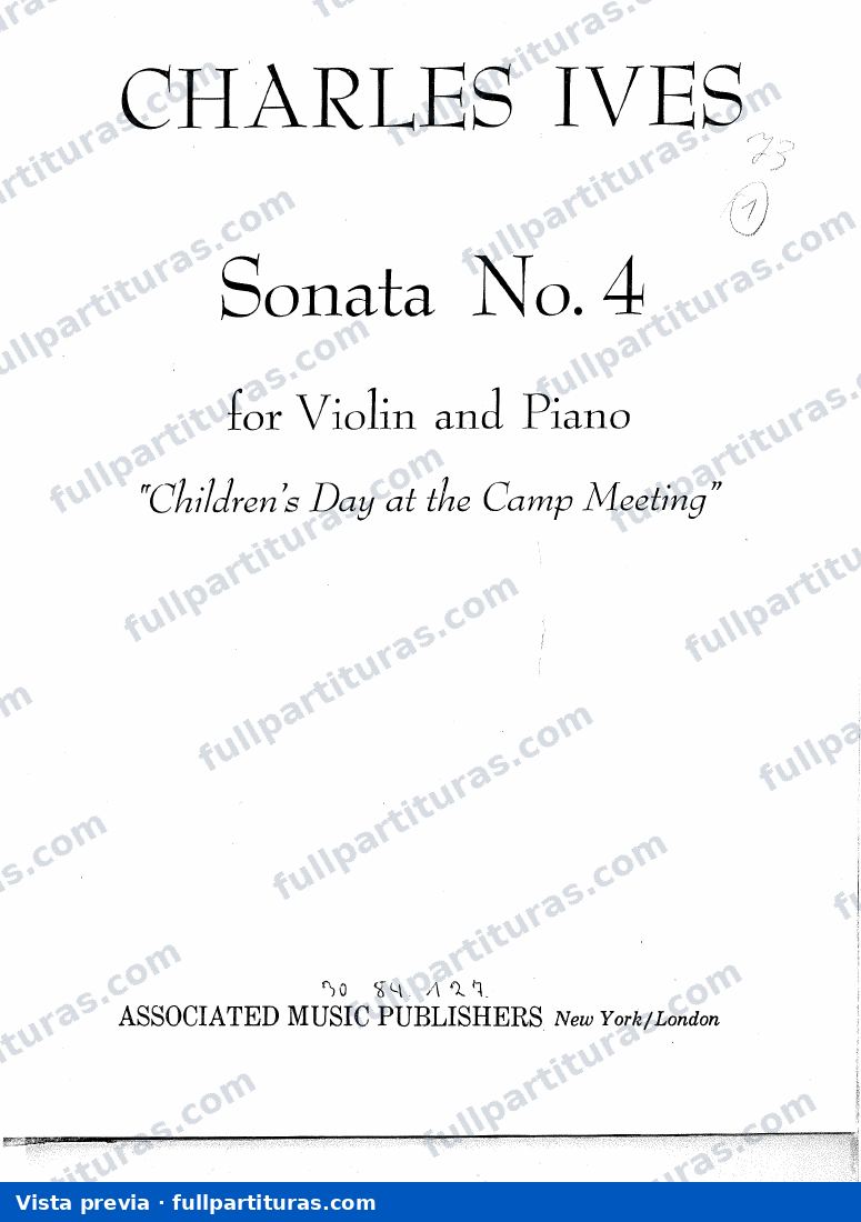 Violin Sonata No.4 — preview