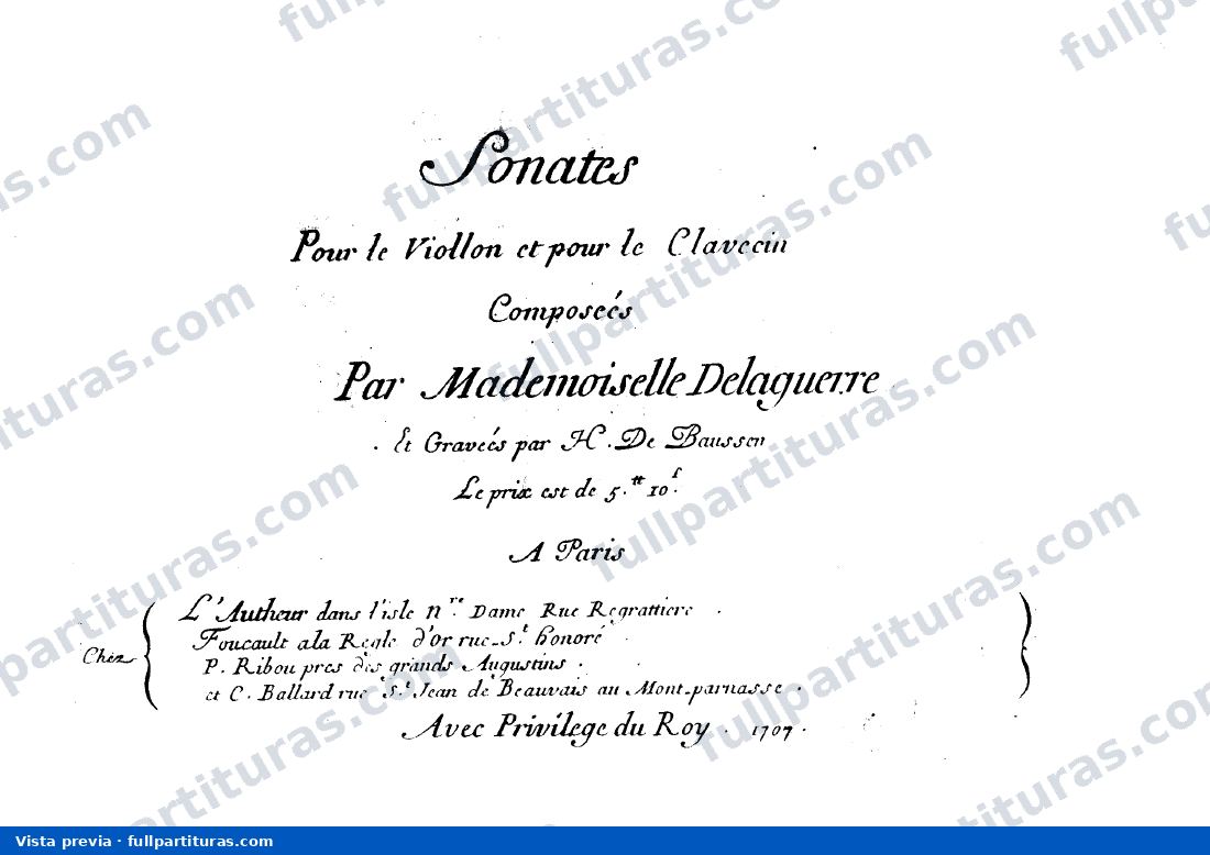 6 Violin Sonatas, 1707 — preview