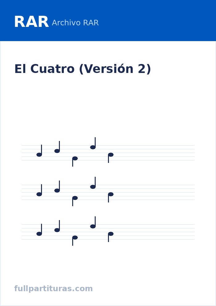 El Cuatro (Versión 2) — vista previa