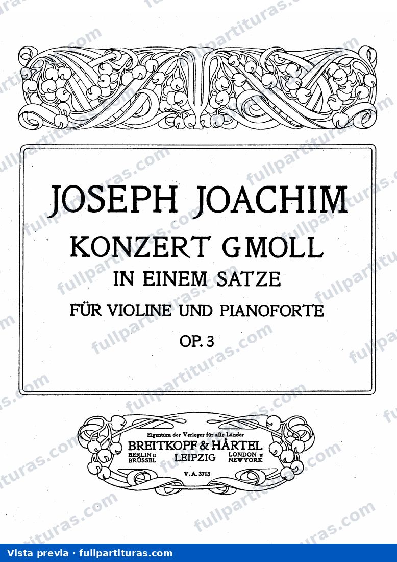 Violin Concerto No.1, Op.3 — Vorschau