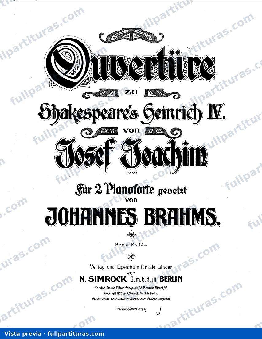 Overture to Henry IV, Op.7 (2) — preview