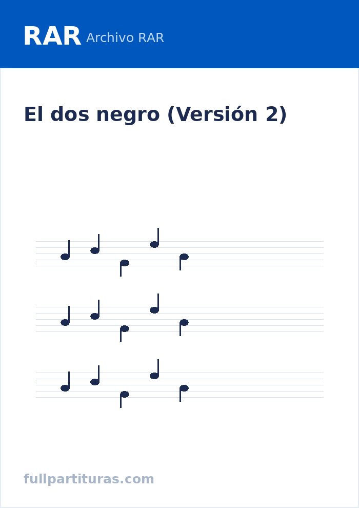El dos negro (Versión 2) — preview