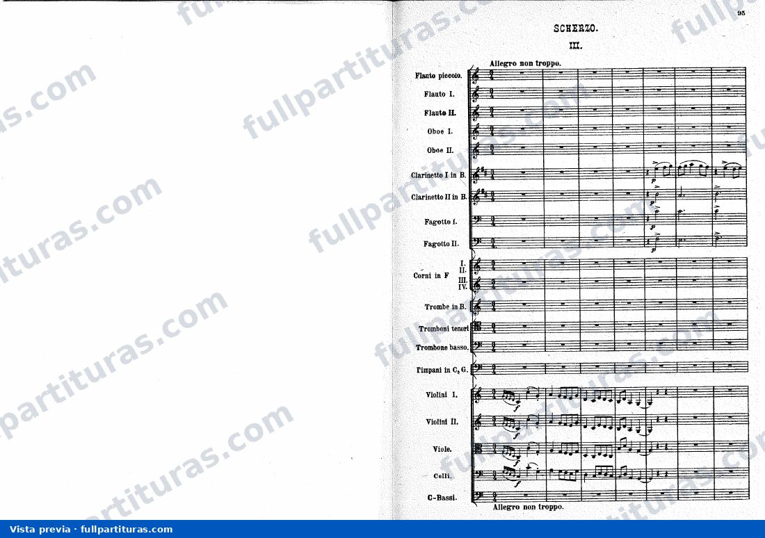 III. Scherzo. Allegro non troppo — vista previa